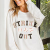 BiBi Baseballs Strikeout Patches French Terry Sweatshirt - WHITE/BLACK