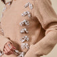 SO ME Checkered Plaid Tape Lace Up Ribbed Sweater - Farnelli