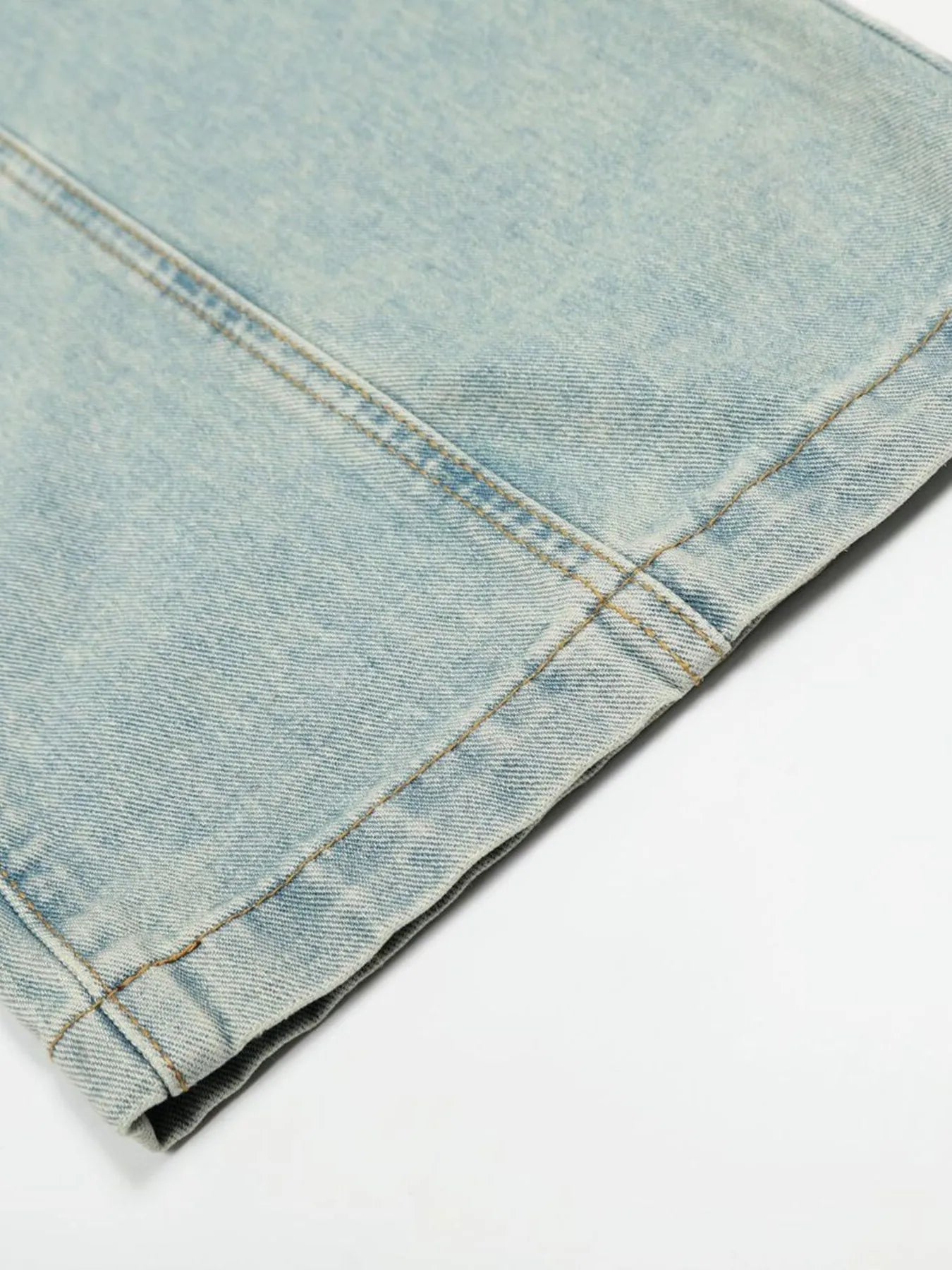 Men's Washed Wide Leg Jeans - Farnelli