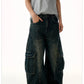 Men's Wide Leg Wash Cargo Jeans - Farnelli