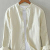 Men's Full Size Button Up Long Sleeve Shirt Plus Size - Khakis