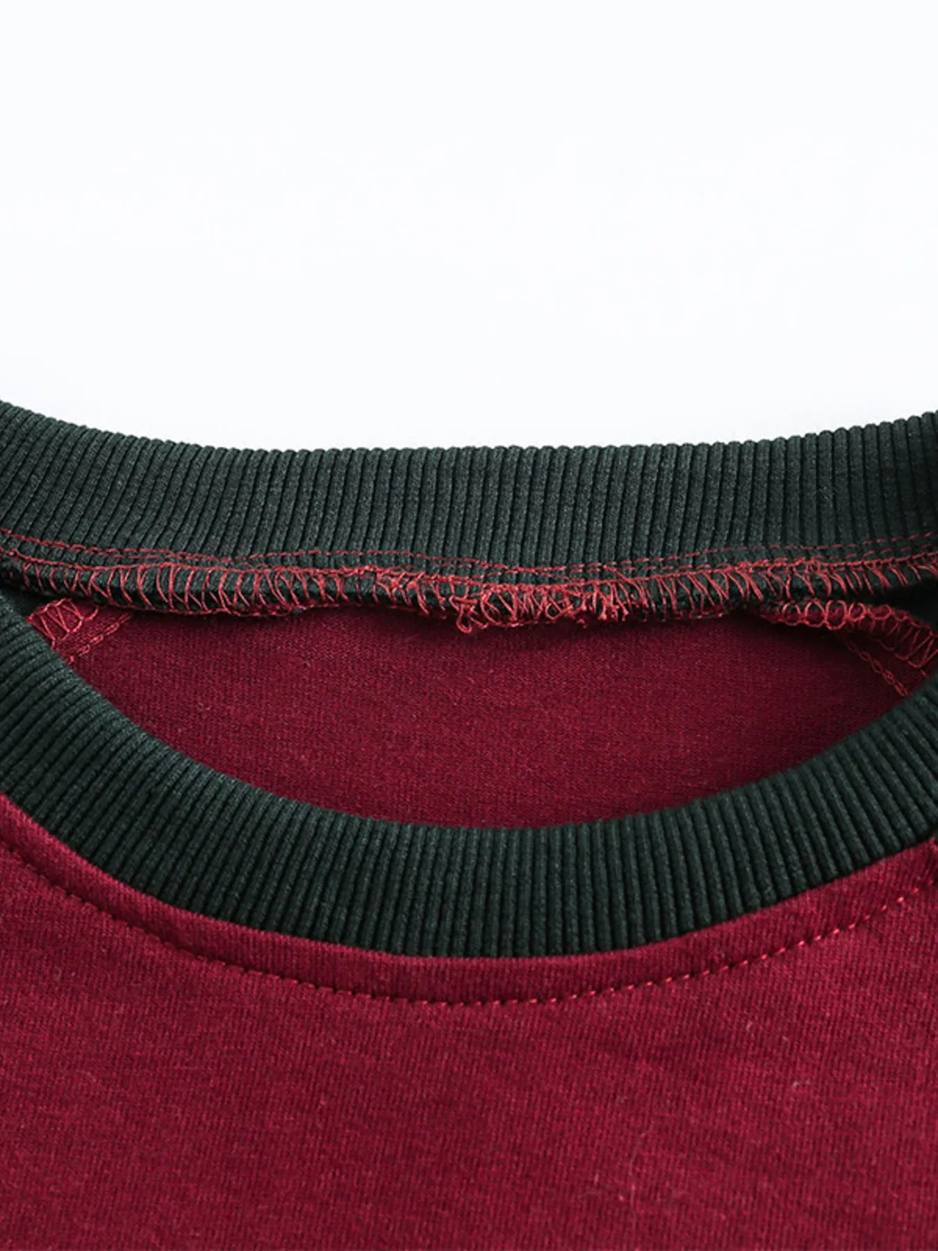 Men's Color Block Raglan Sleeve Letter Graphic Sweatshirt - Farnelli