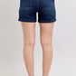 Judy Blue Full Size High Waist Back Flap Pocket Denim Shorts Plus Size - Farnelli