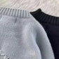 Men's Plus Size Distressed Knit Pullover Sweater - Farnelli