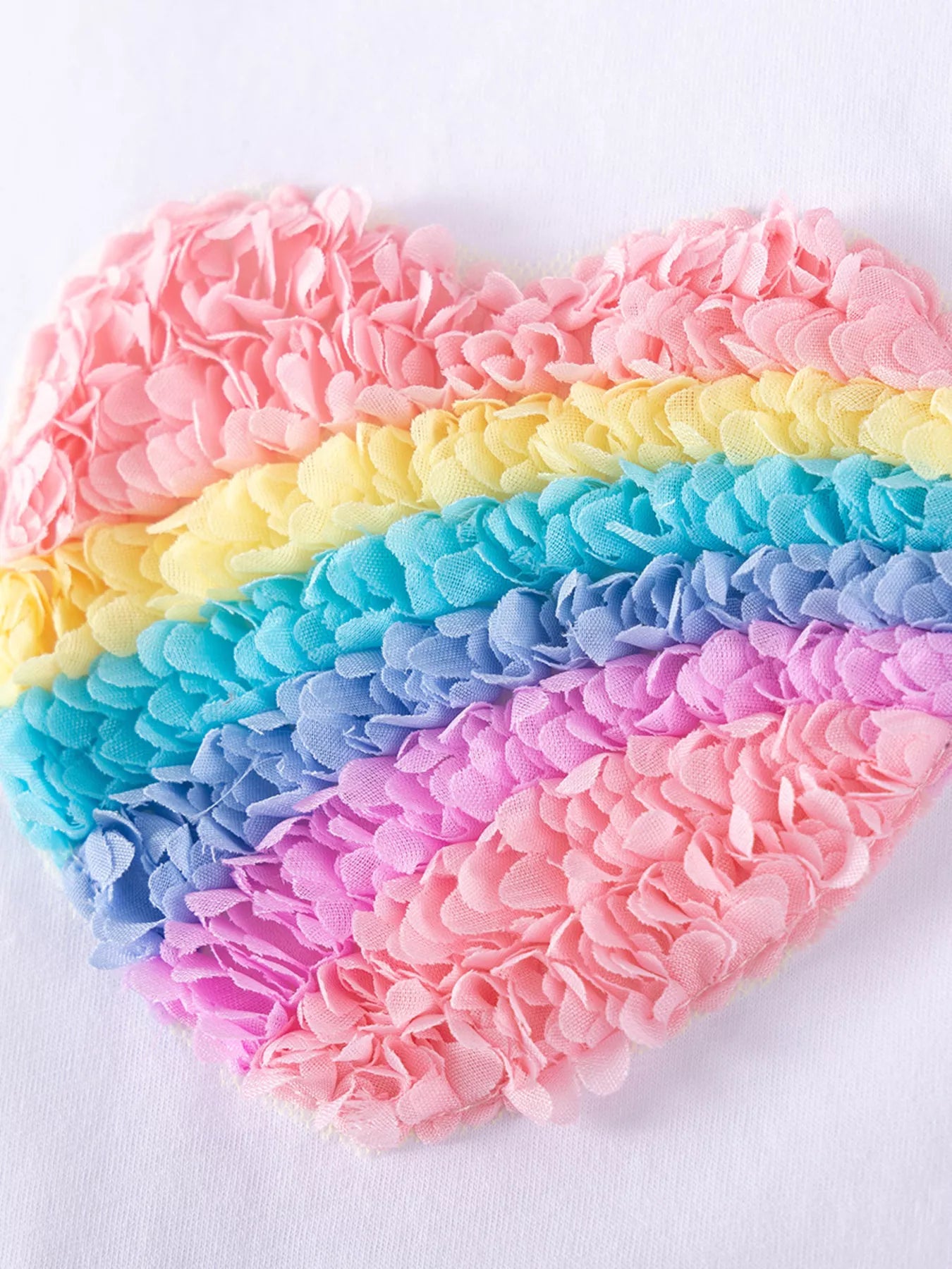 Children's Rainbow Heart Tulle Dress - Farnelli