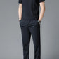 Men's Full Size Button Detail Short Sleeve Polo Plus Size - Farnelli