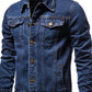 Men's Button Down Long Sleeve Denim Jacket - Farnelli