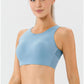 Round Neck Wide Strap Active Bra - Farnelli