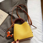 Braided Top Handle Bucket Crossbody Bag - Farnelli
