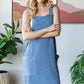 Heimish Full Size Ribbed Sleeveless Mini Tank Dress Plus Size - Farnelli