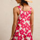 BiBi Floral Prints Tuck Detail Short Overall With Pockets - Farnelli