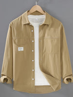 Men's Plus Size Button Up Long Sleeve Shirt - Farnelli