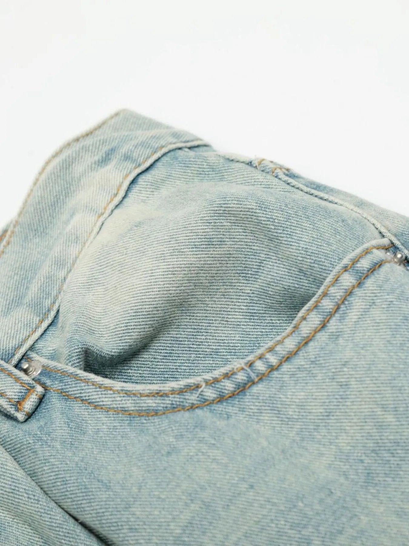 Men's Washed Wide Leg Jeans - Farnelli