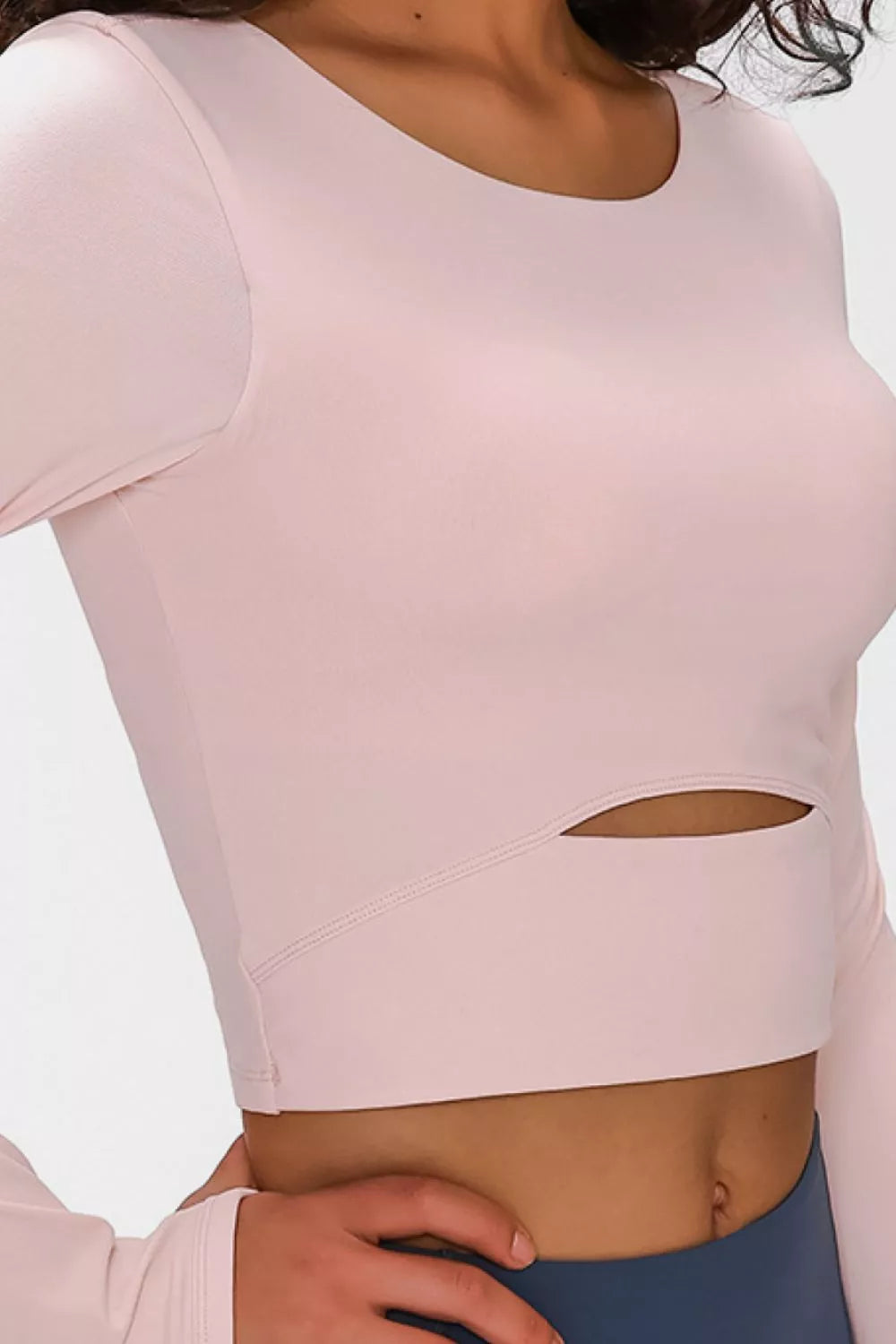 Millennia Long Sleeve Cropped Top With Sports Strap - Farnelli