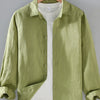 Men's Plus Size Button Up Long Sleeve Shirt - Green