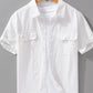 Men's Plus Size Button Up Short Sleeve Shirt - Farnelli