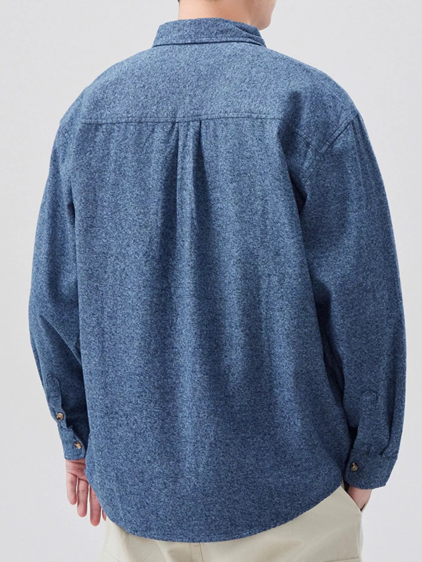 Men's Plus Size Button Up Long Sleeve Shirt - Farnelli
