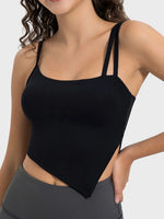 Millennia Slit Asymmetrical Neck Active Cami - Farnelli