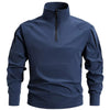 Men's Plus Size Quick-Dry Long Sleeve Sweatshirt - French Blue