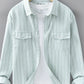 Men's Plus Size Striped Casual Long Sleeve Shirt - Farnelli