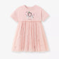 Children's Short Sleeve Tulle Layered Dress - Farnelli
