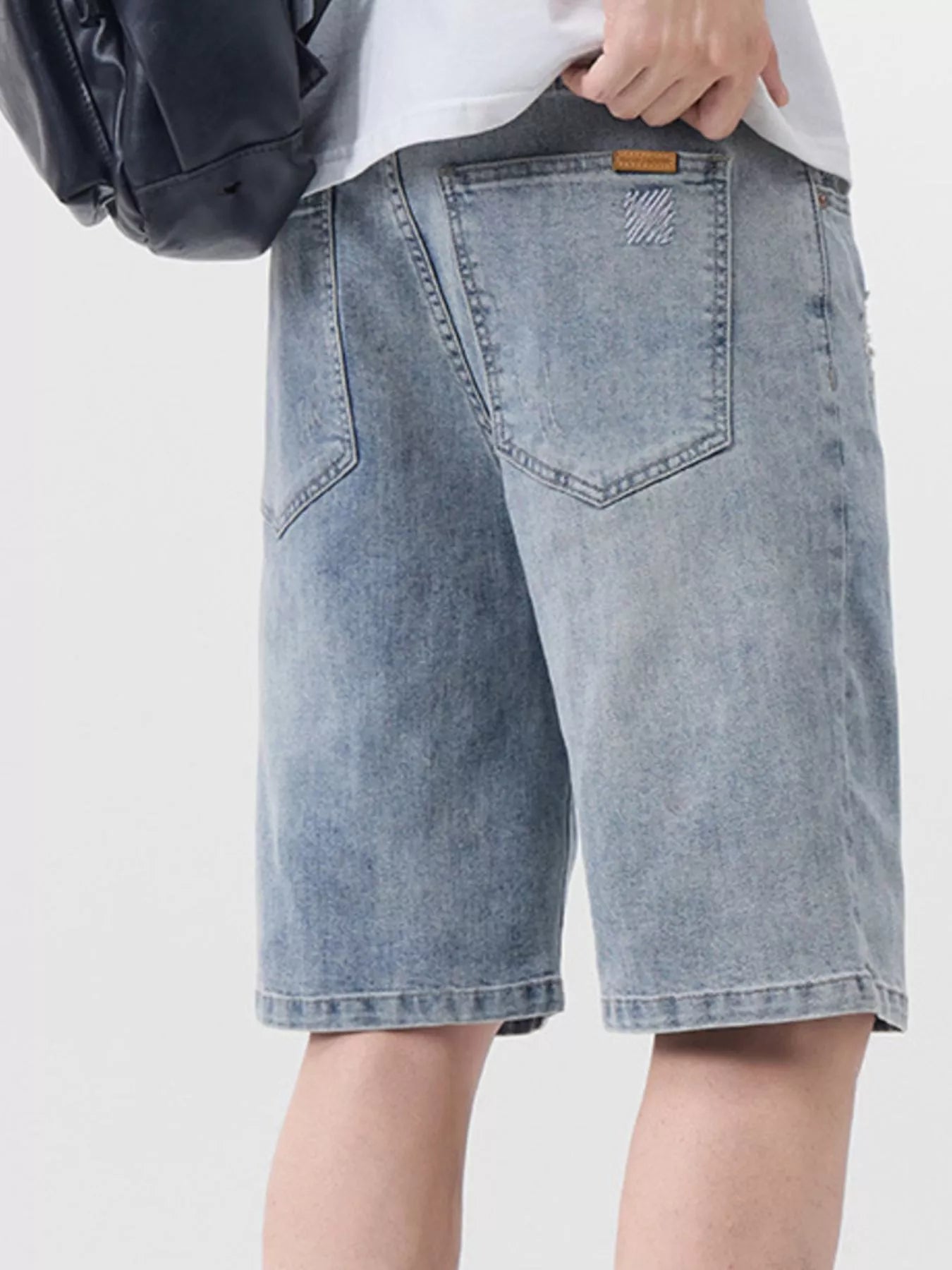 Men's Distressed Denim Shorts - Farnelli