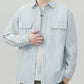 Men's Plus Size Striped Button Up Long Sleeve Shirt - Farnelli
