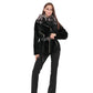 Bari Genuine Astrakhan Silver Fox Trim Coat