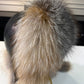 Genuine Silver Fox Fur Genuine Leather Hat