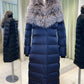 Kaimana Genuine Fox Fur Trim Premium Down Coat