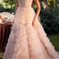 Andrea & Leo A0767 Tiered Long Formal Dress Corset Back Strapless
