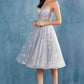Andrea & Leo A0823 Illusion Bodice Short Prom Dress with Corset Back