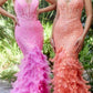 Andrea & Leo A1116 Floor Length Feathered Mermaid Gown