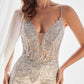 Andrea & Leo A1116 Floor Length Feathered Mermaid Gown