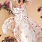 Andrea & Leo A1133 Floor Length Strapless Organza Peony Print Ball Gown