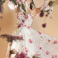 Andrea & Leo A1133 Floor Length Strapless Organza Peony Print Ball Gown