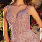 Andrea & Leo A1231 Long Fitted Lace and Tulle Mermaid Gown