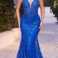 Andrea & Leo A1252 Long Lace Embellished Mermaid Gown