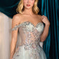 Andrea & Leo A1258 Long Embellished Tulle A-Line Ball Gown