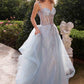 Andrea & Leo A1258 Long Embellished Tulle A-Line Ball Gown