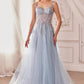 Andrea & Leo A1258 Long Embellished Tulle A-Line Ball Gown