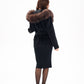Alaska Outerwear Company virgin wool coat with genuine polar fox fur hood