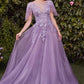 Andrea & Leo A1351 Embellished Lace Layered Tulle Ball Gown