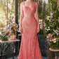 Andrea & Leo A1363 Dress Fitted Beaded Evening Gown