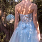 Andrea & Leo A1365 Dress Strapless Overskirt Glimmering Gown
