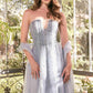 Andrea & Leo A1369 Dress Strapless A-Line Ombre Beaded Gown