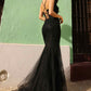 Nox Anabel A1376 Long Fitted Mermaid Gown Open Lace Up Back