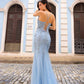 Nox Anabel A1376 Long Fitted Mermaid Gown Open Lace Up Back