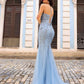 Nox Anabel A1376 Long Fitted Mermaid Gown Open Lace Up Back
