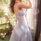 Andrea & Leo A1381 Tulle Daisy Asymmetric A-Line Gown